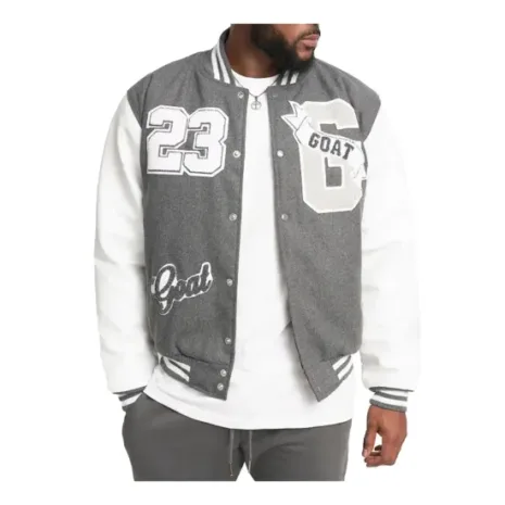 23 Goat Gray Varsity Jacket