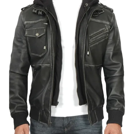 Gray-Bomber-Mens-Leather-Jacket-With-Hood.webp