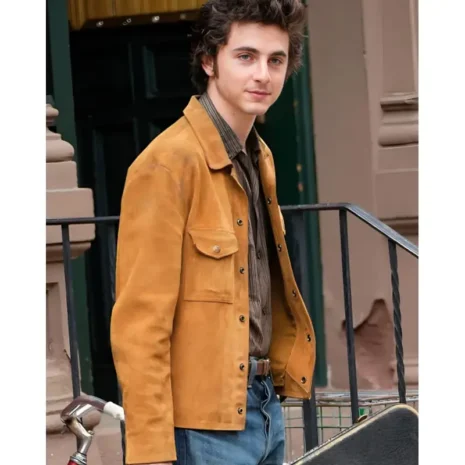 A Complete Unknown Timothée Chalamet Suede Jacket