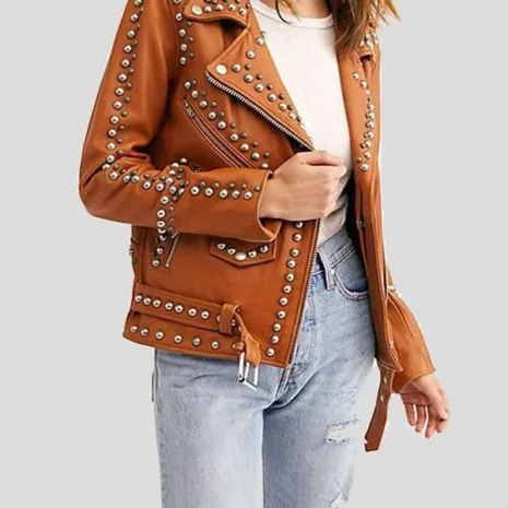 Womens-Moto-Biker-Brown-Studded-Leather-Jacket.webp