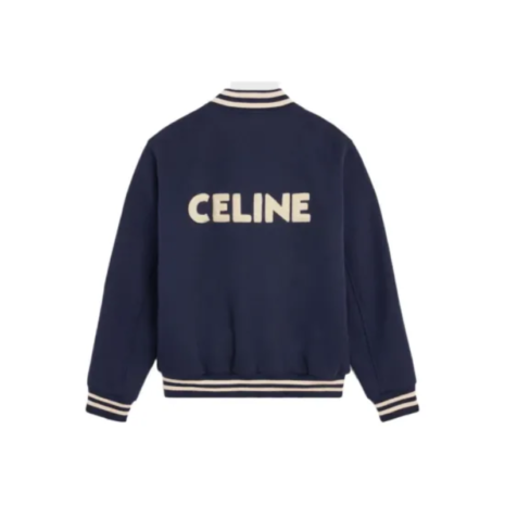 Loose Celine Wool Varsity Jacket