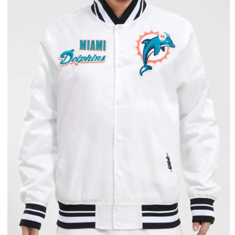 Miami Dolphins Retro Classic Rib Jacket